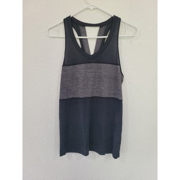 Lululemon Women's Black and Gray Tank Top Size‎ 4 Active Wear #15 - Picture 1 of 4